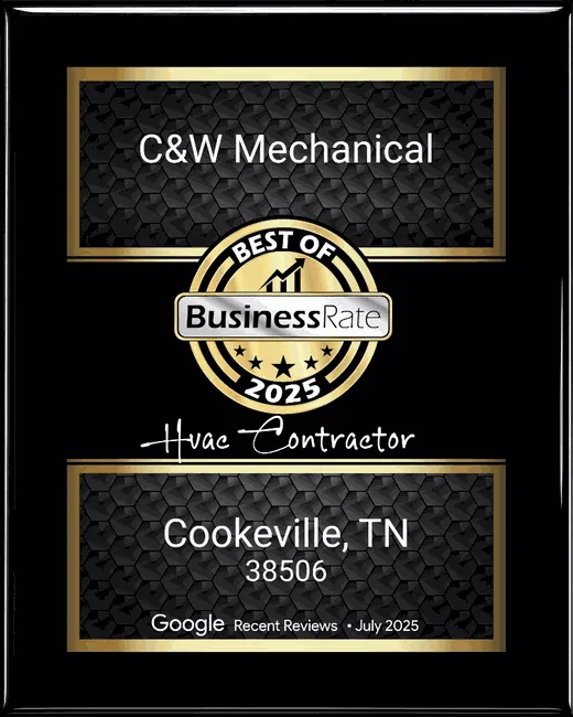 Best of BusinessRate 2025 HVAC Contractor - Cookeville, TN